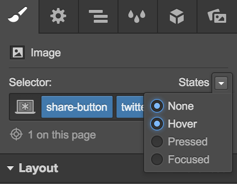 Styling your Twitter share button's hover state