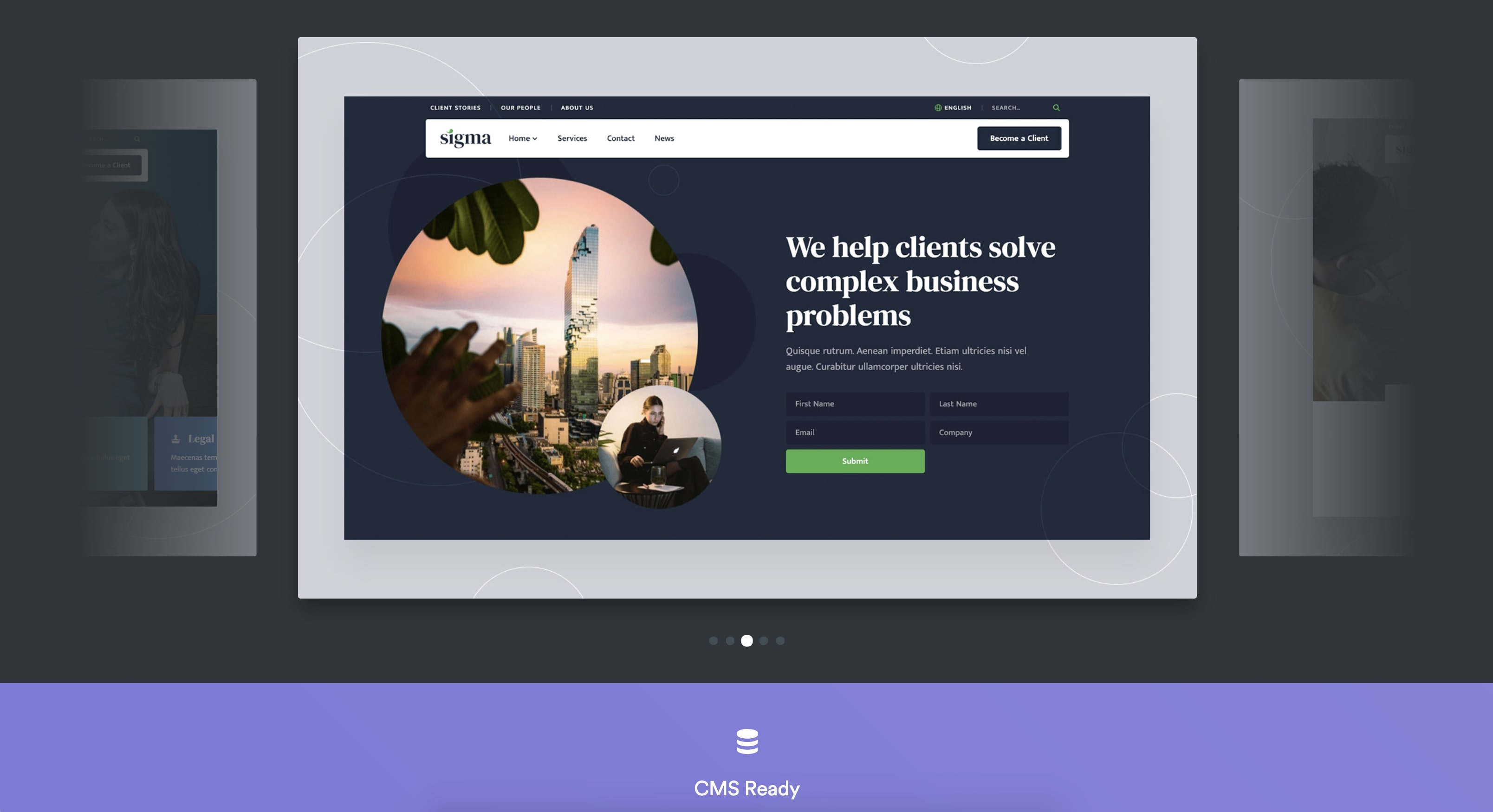 webflow template detail page