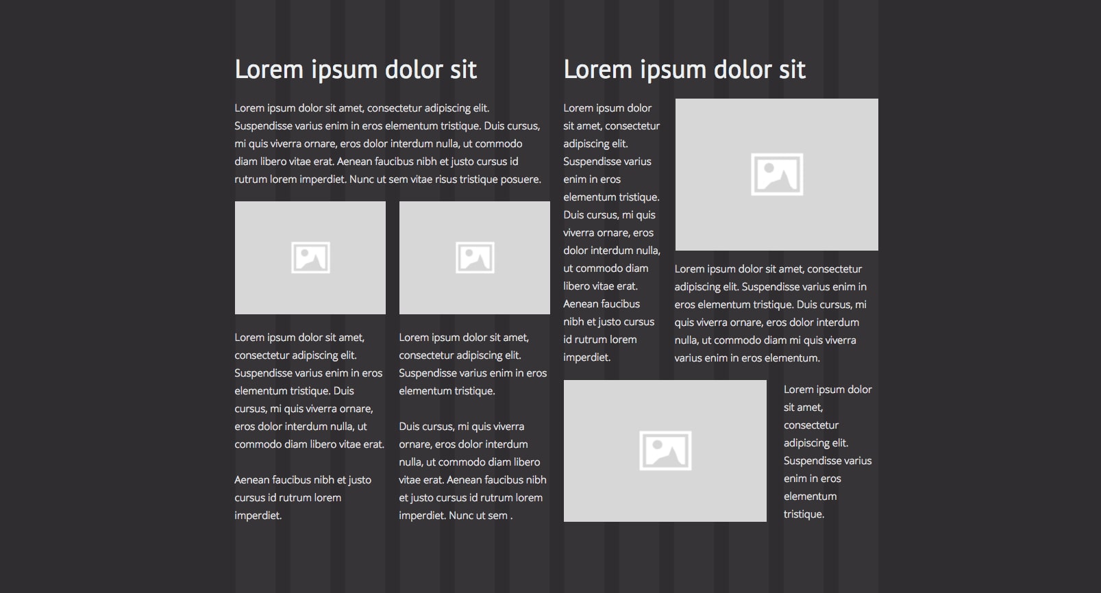 Grid-based layout