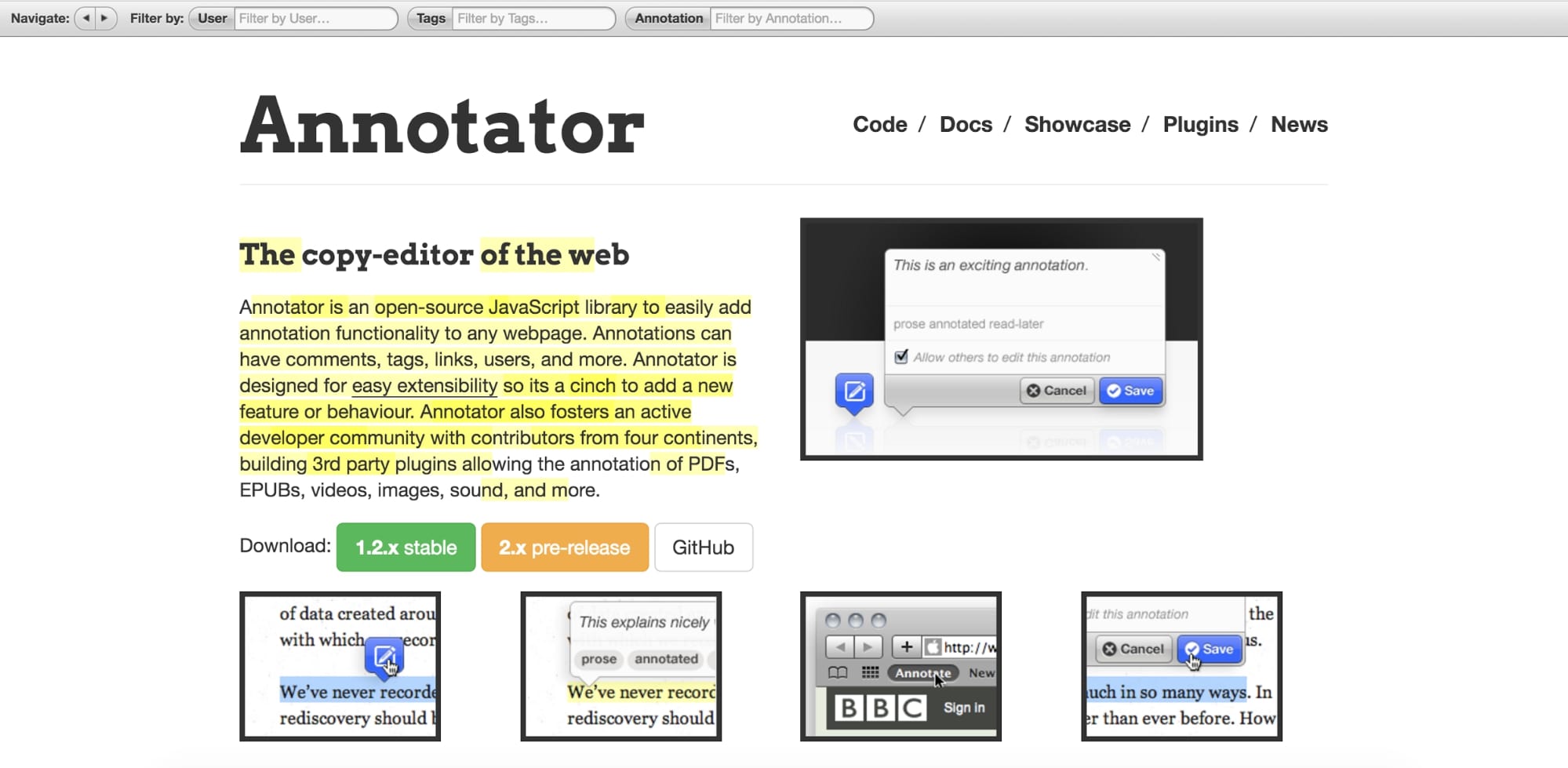 annotator copy editor