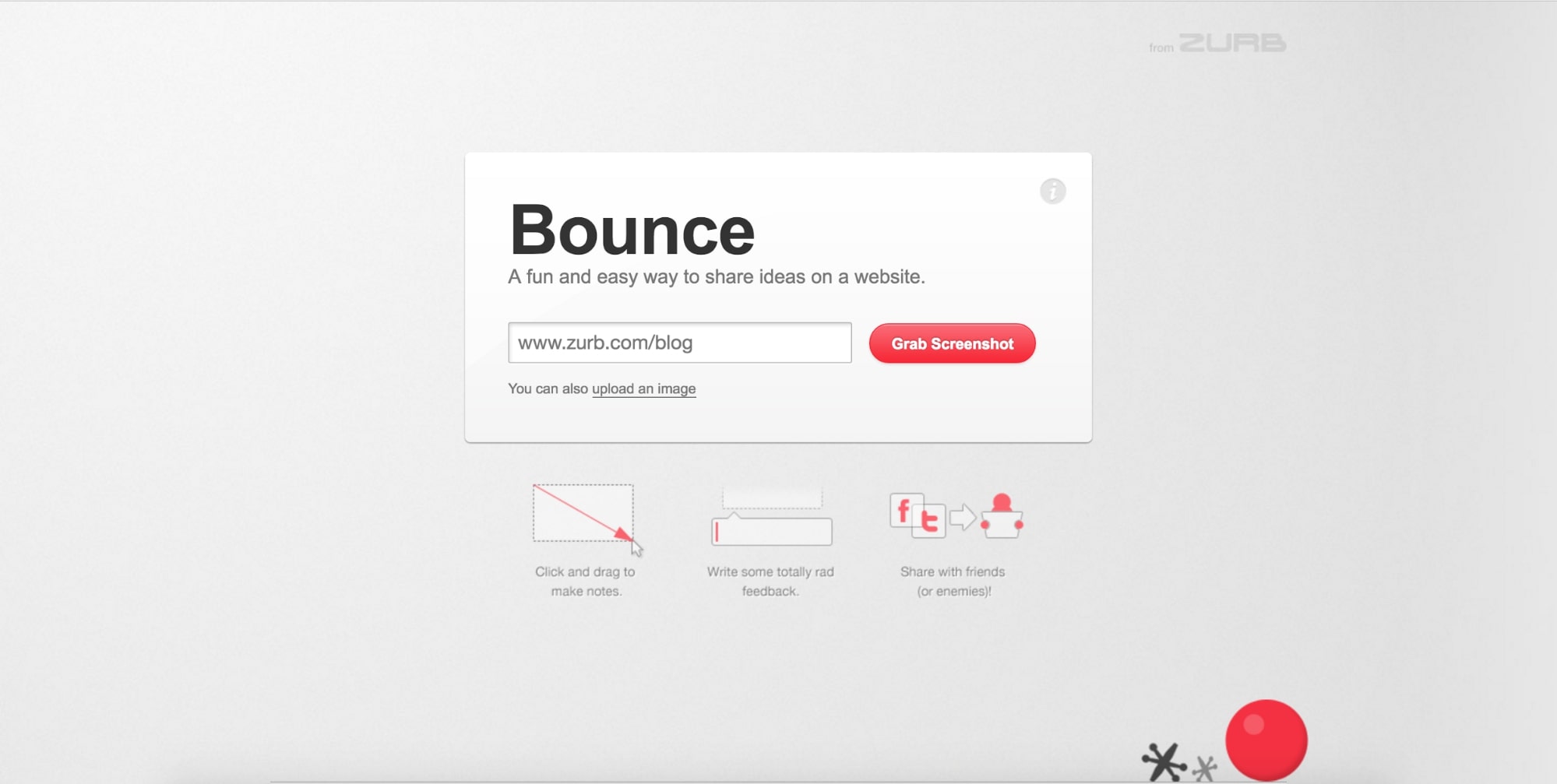 Bounce website homepage