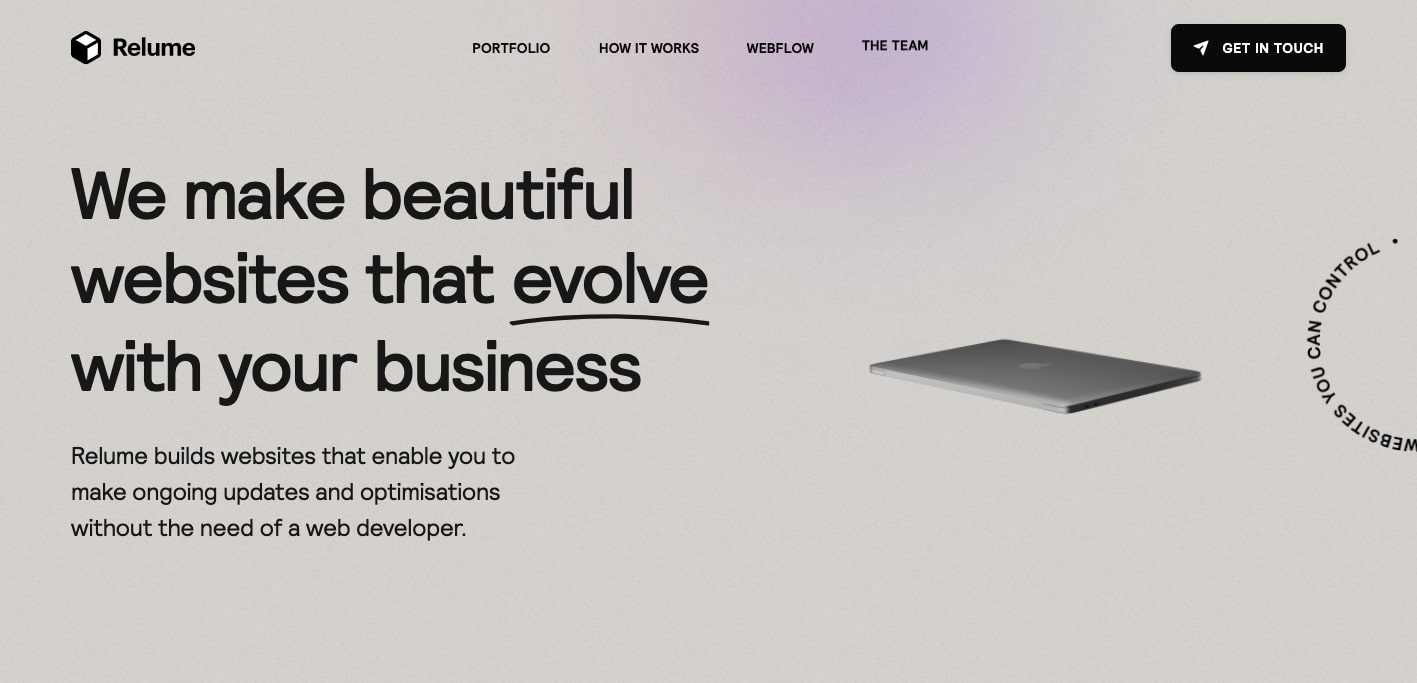relume's website