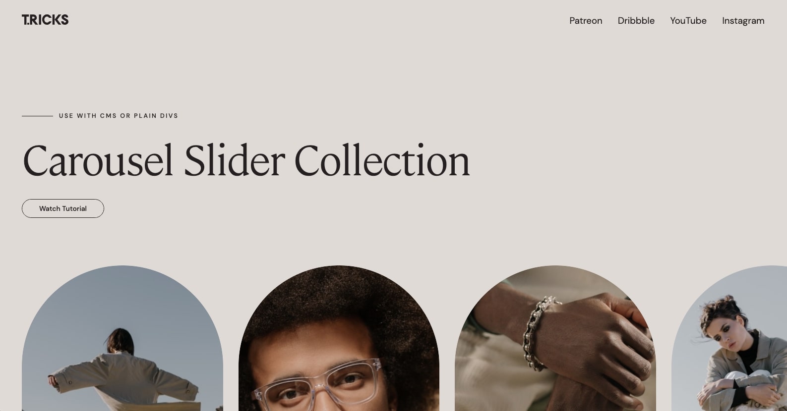 An image of the Carousel Slider Collection cloneable by Tim Ricks.