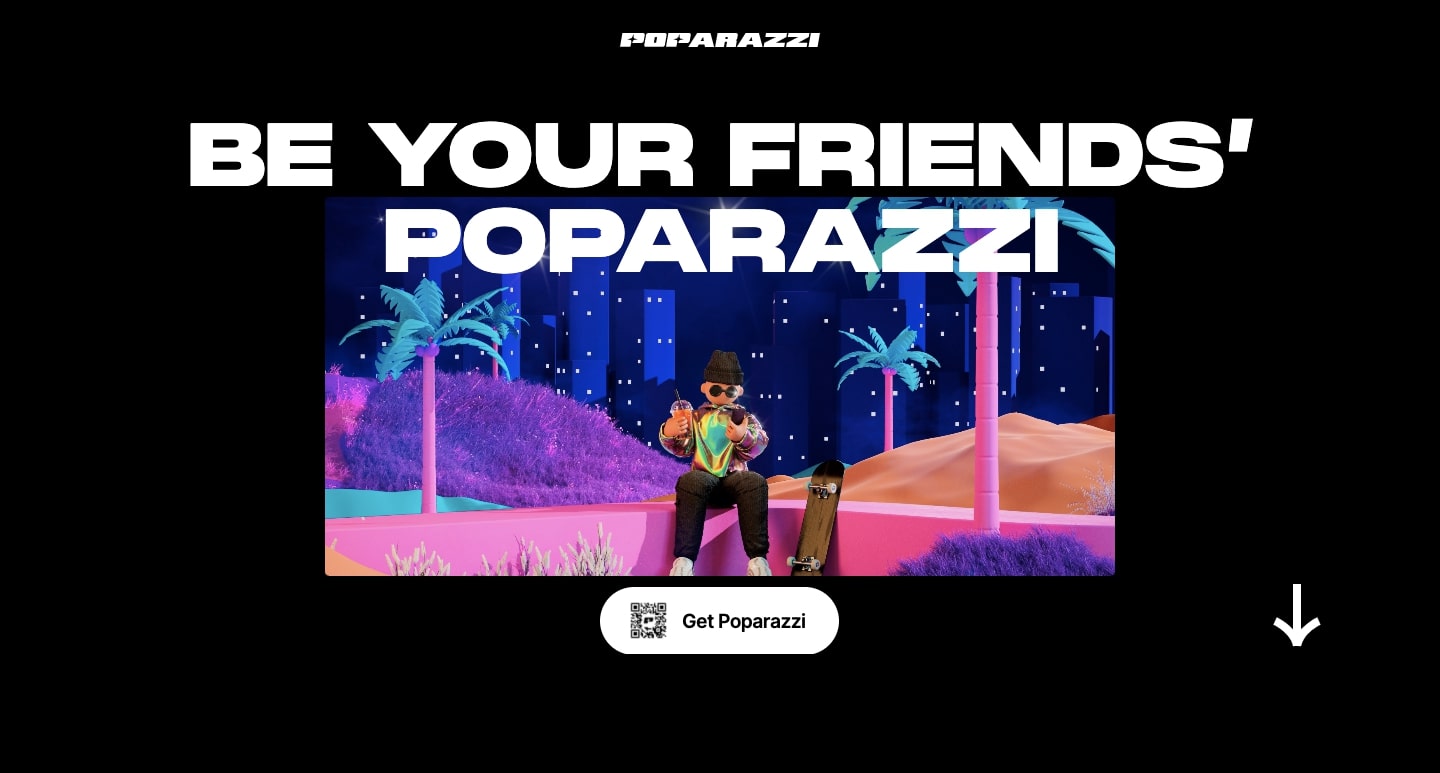 An image of the Poparazzi website.