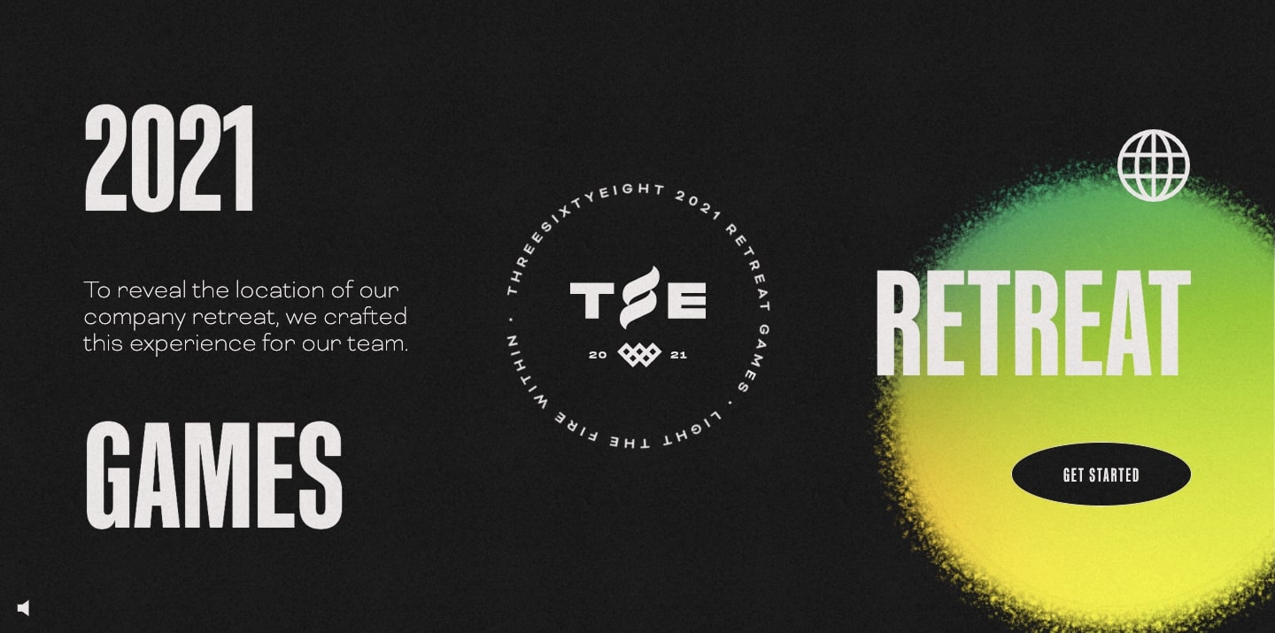 Screenshot of light the fire within us homepage