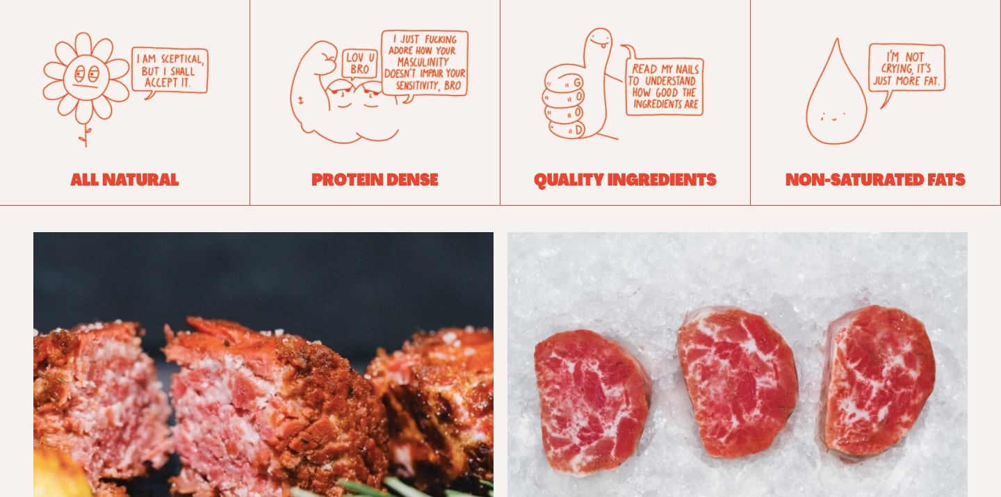 An image of Juicy Marbles' value propositions. 