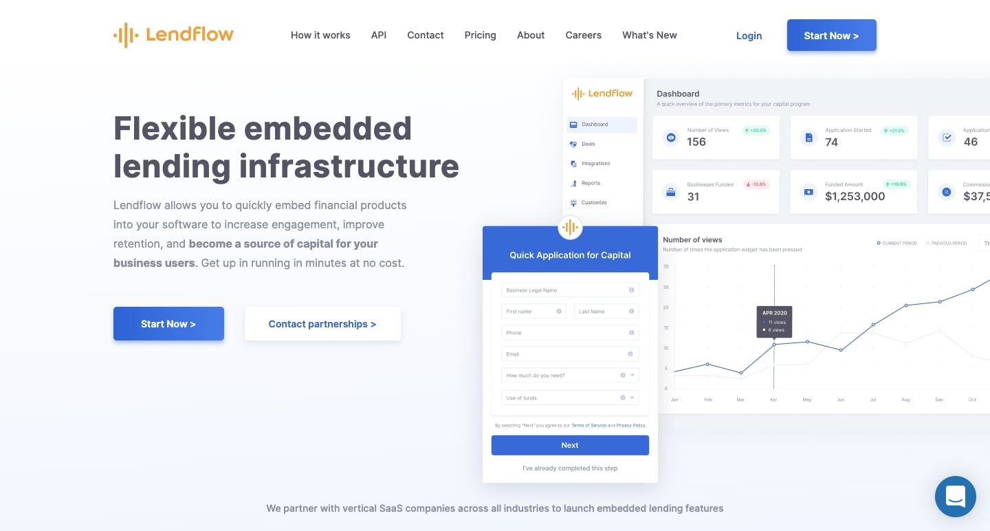 An image of the Lendflow website.