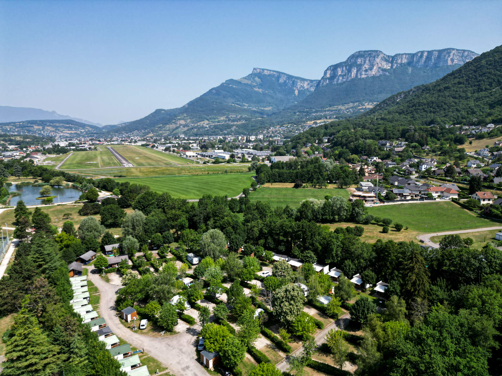 Savoie mountain campsite view