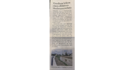 Timelkam bekam einen effektiven Hochwasserschutz