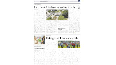 Der neue Hochwasserschutz ist fertig