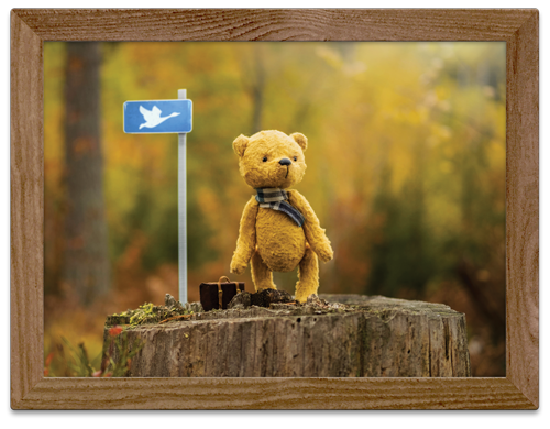 Little Otto Wall art waiting for a plane