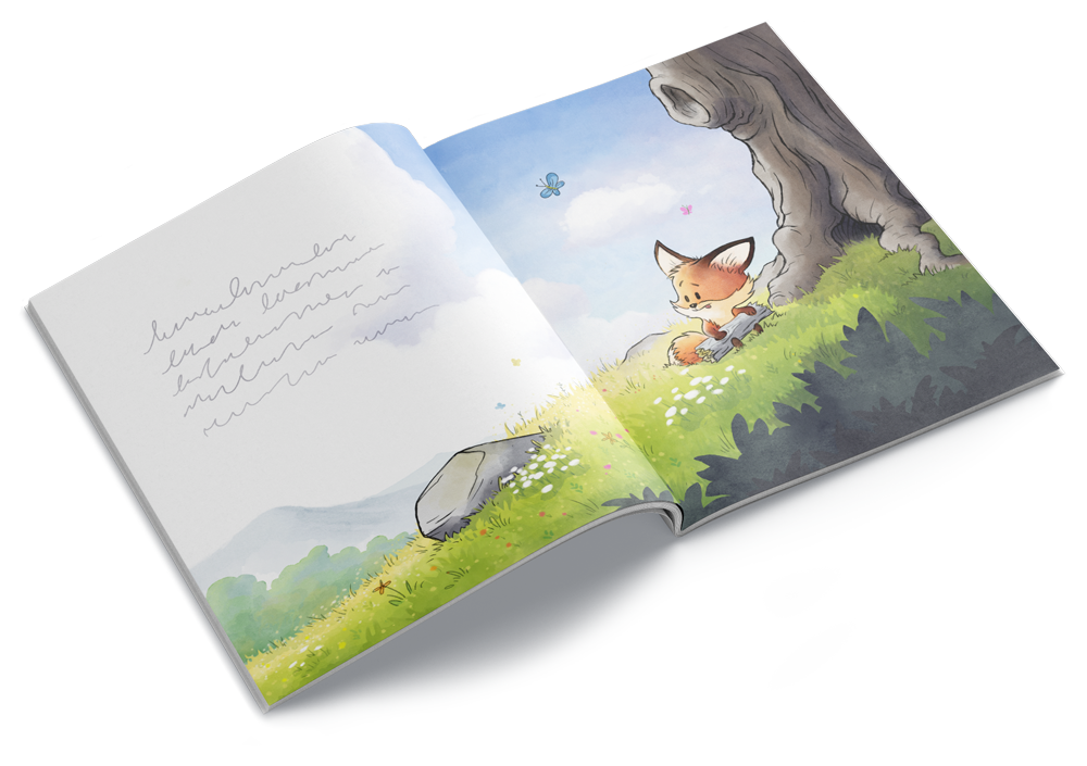 A spread of picture book