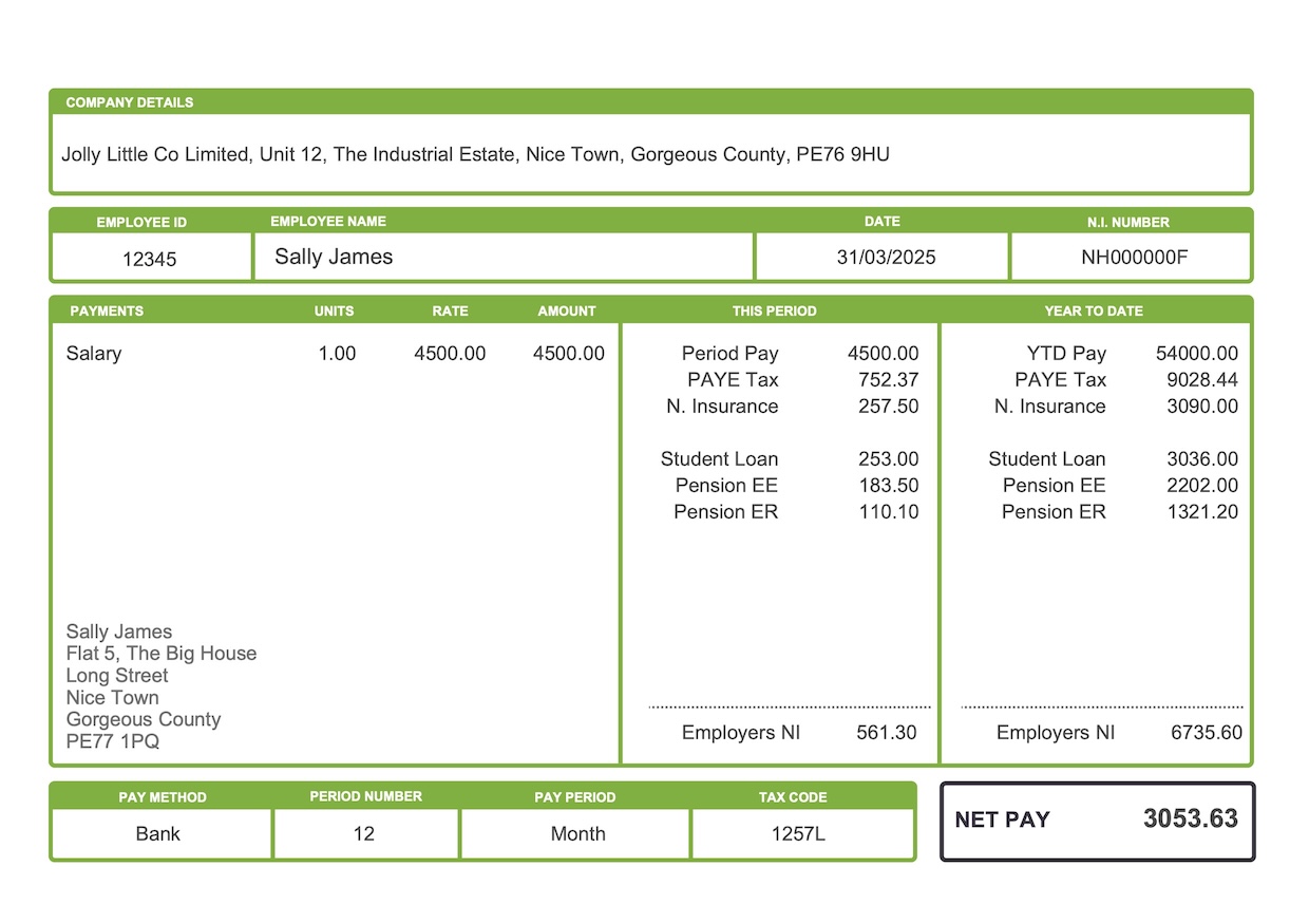 UK Payslip