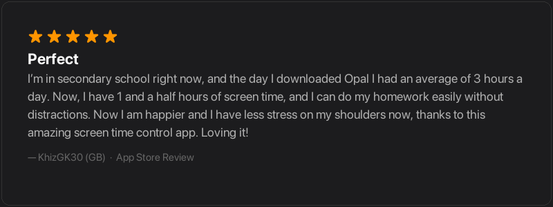 App Store review from KhizGK30