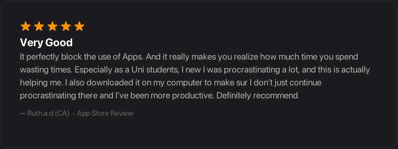 App Store review from Ruth.a.d
