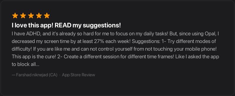 App Store review from Farshad niknejad