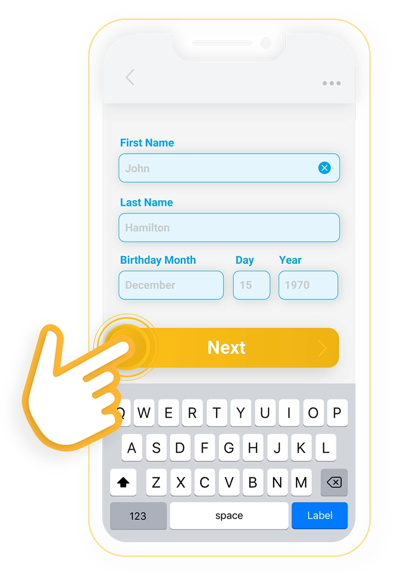 Illustration - RxLocal App - Enter Personal Info