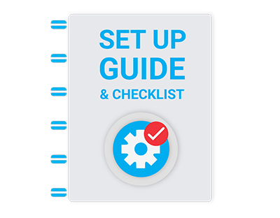 Illustration on setting up guide and checklist