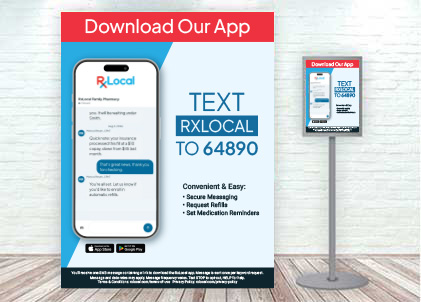 Rxlocal standing poster sign example thumbnail