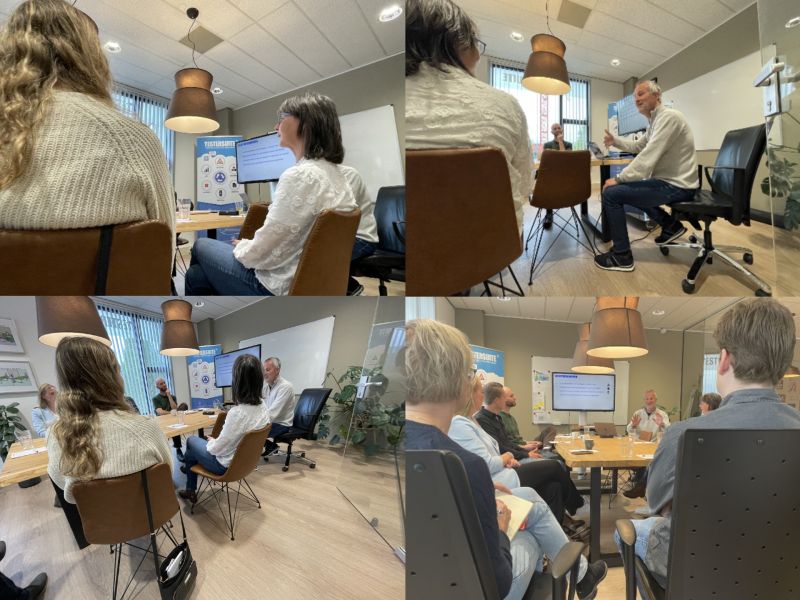 $ images of people meeting with each other at Testersuite in the office.