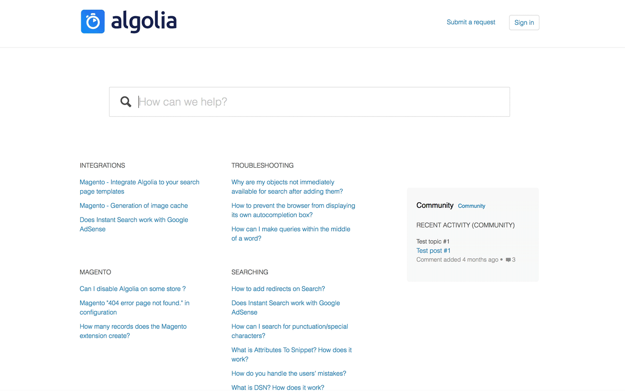 How to integrate Zendesk with Algolia | Algolia