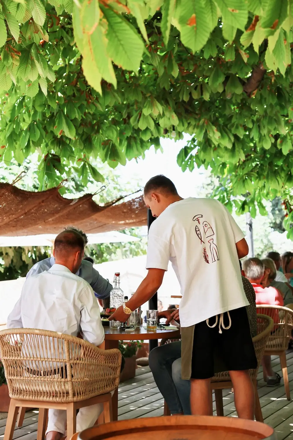 Restaurant Gaodina en terrasse extérieure