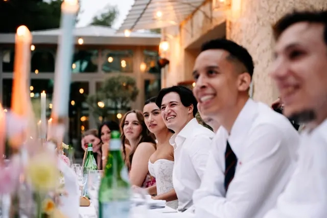 Diner d'été des mariés sur mesure à Aix en provence