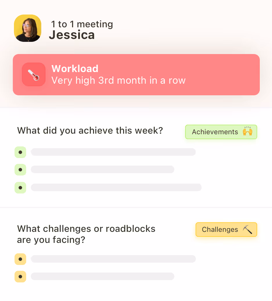 Focused view on a team member's wins