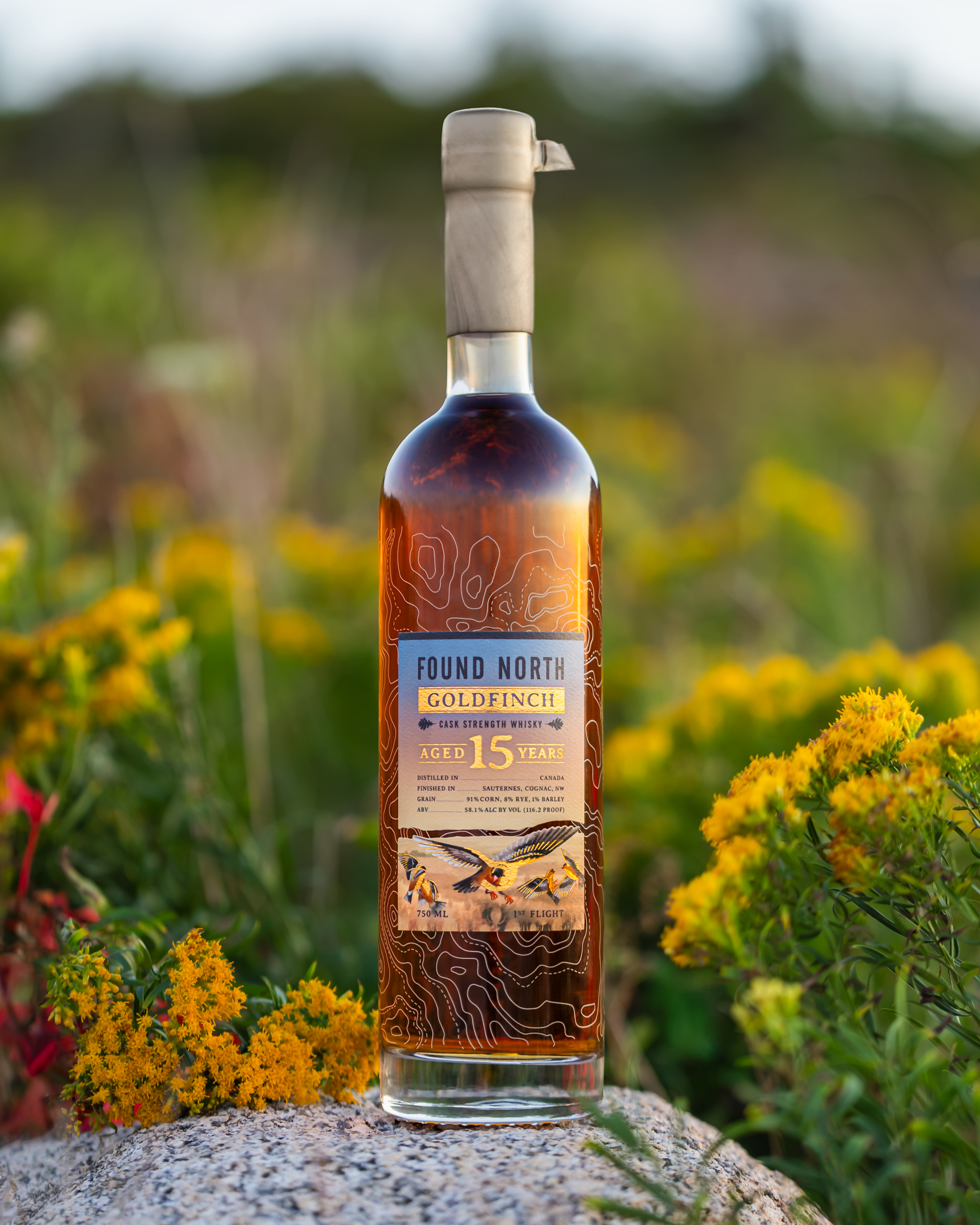 Thumbnail image of Found North Batch 001 Cask Strength Rye Whisky on a bench