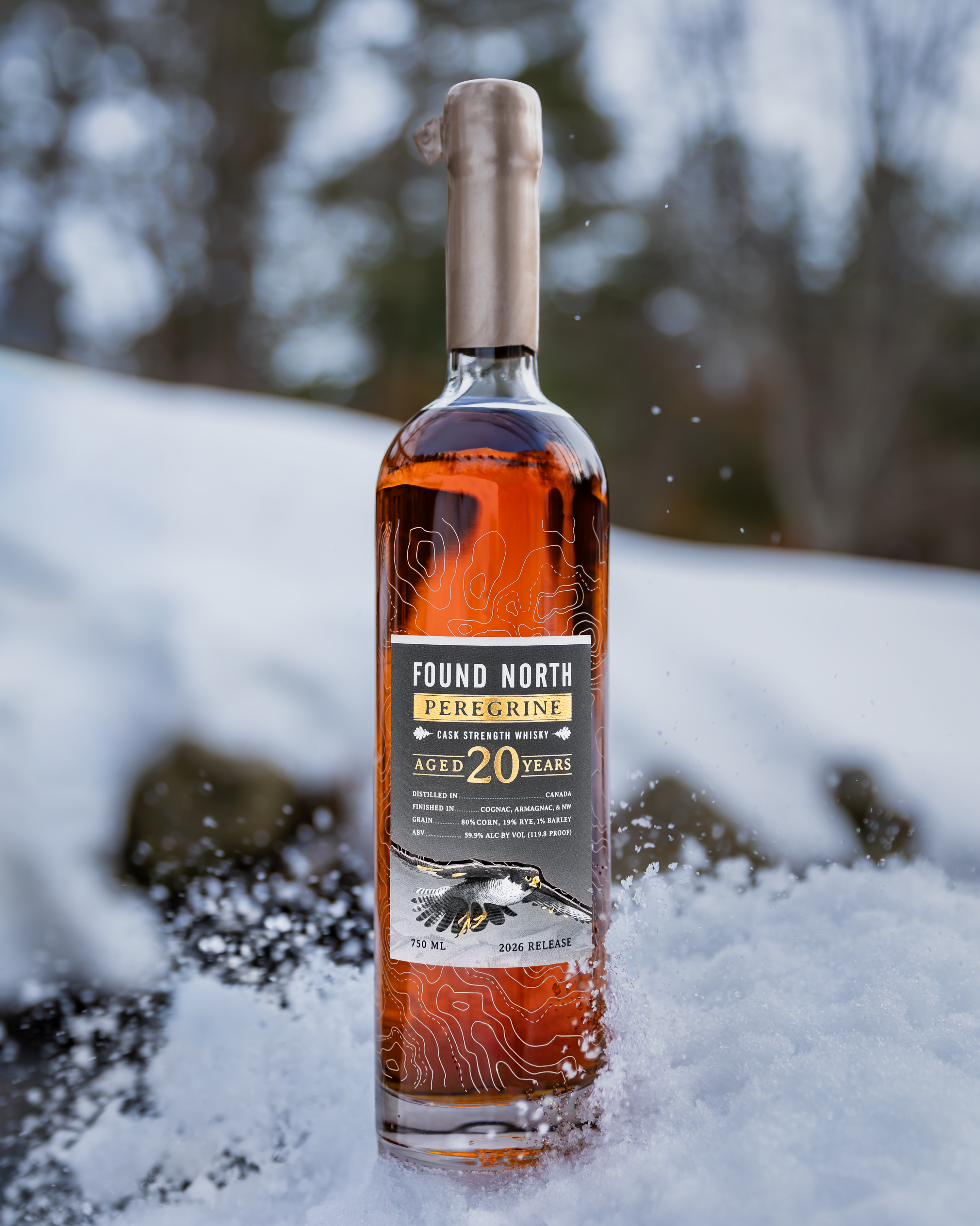 Thumbnail image of Found North Batch 001 Cask Strength Rye Whisky on a bench