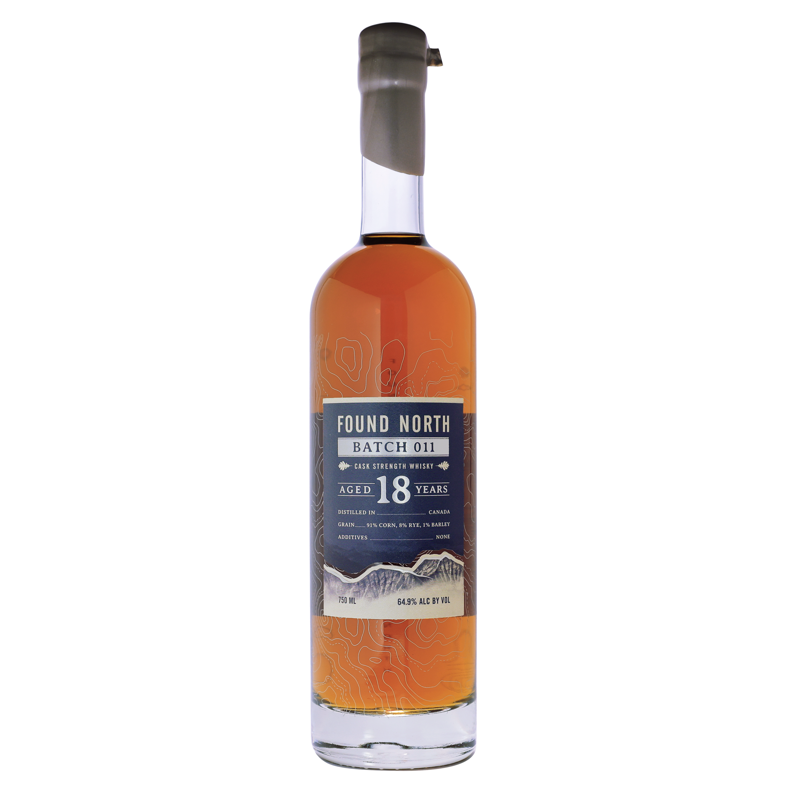 Thumbnail image of Found North Batch 001 Cask Strength Rye Whisky with transparent background