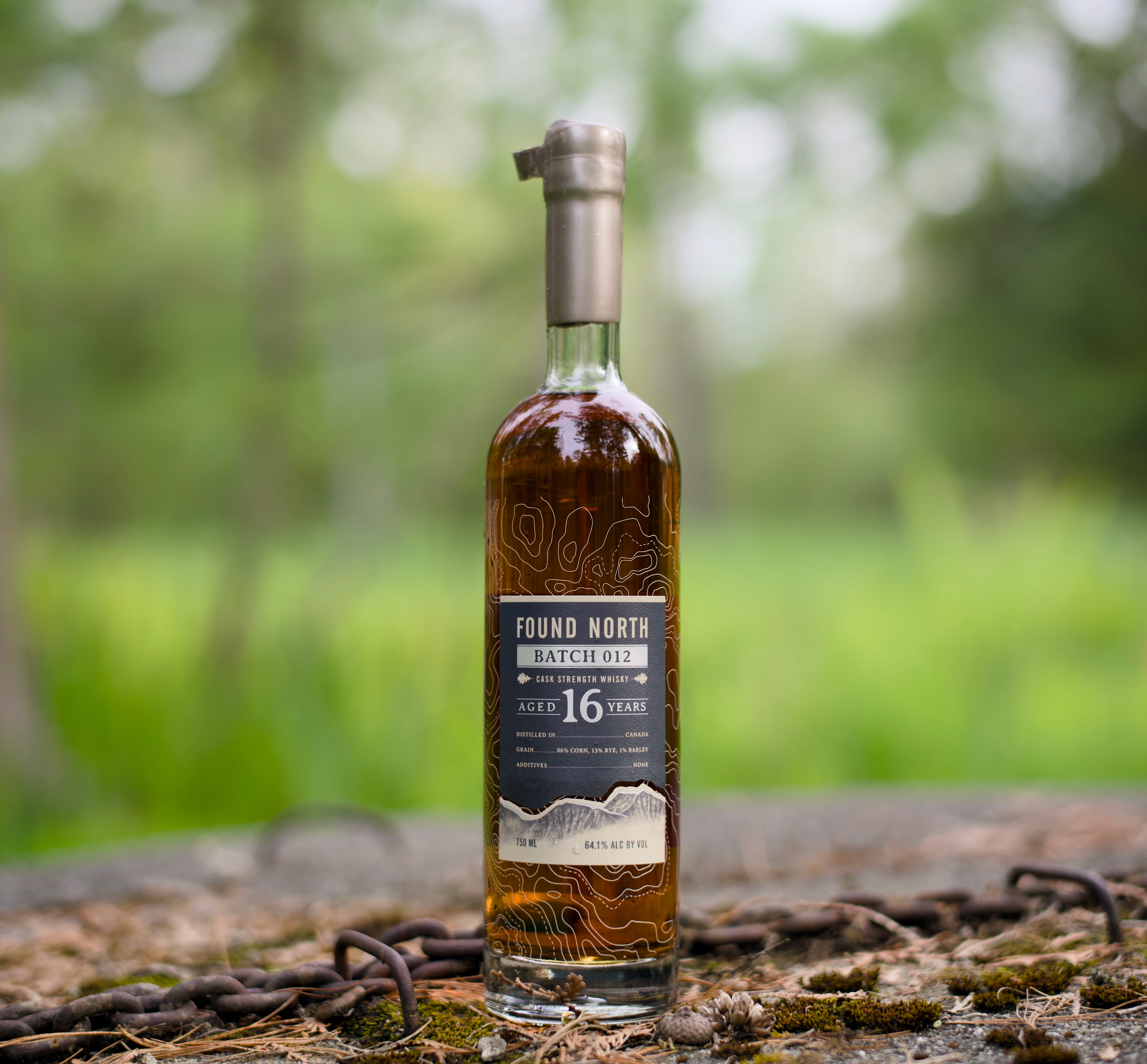 Thumbnail image of Found North Batch 001 Cask Strength Rye Whisky on a bench