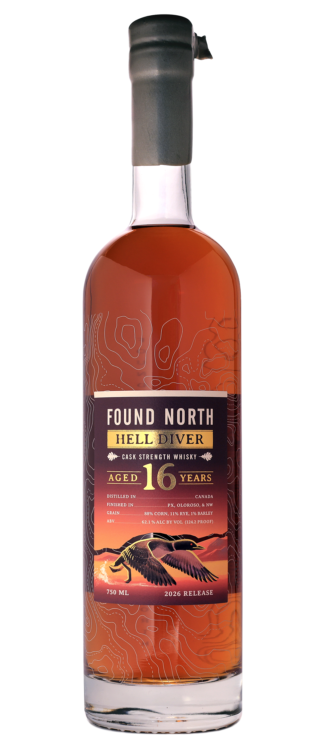 Image of Found North Batch 001 Cask Strength Rye Whisky with San Francisco World Spirits Competition Double Gold Medal