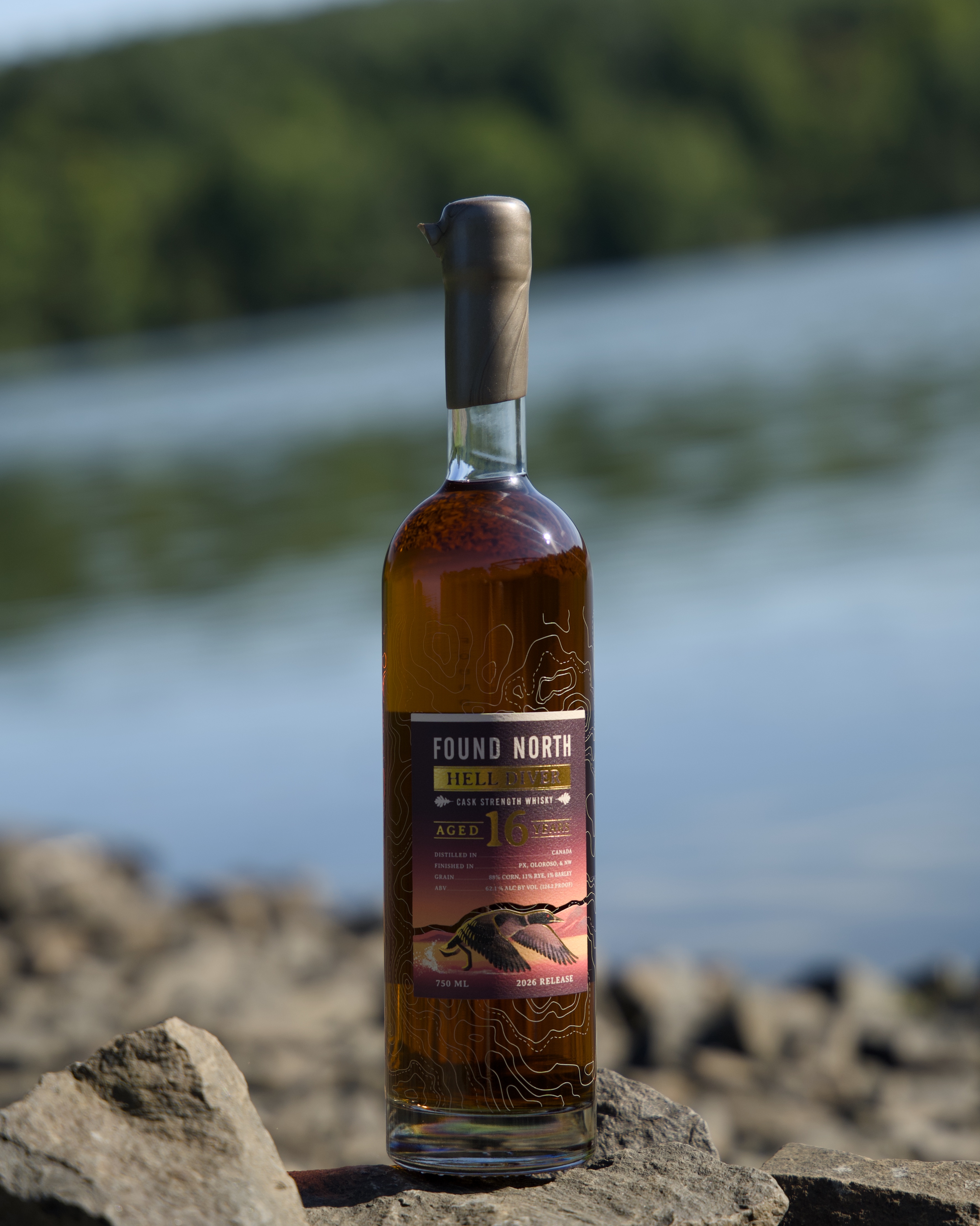 Thumbnail image of Found North Batch 001 Cask Strength Rye Whisky on a bench