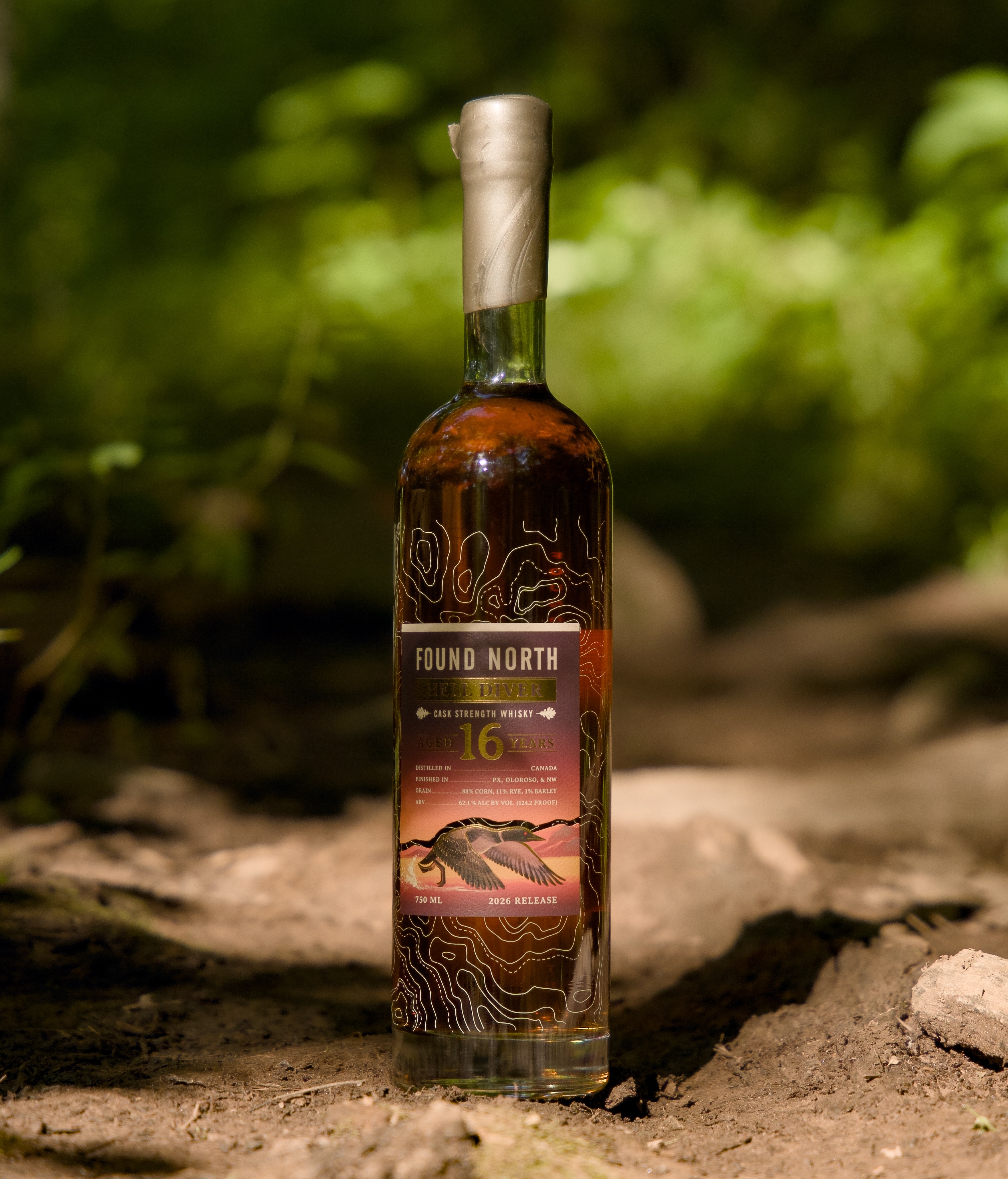 Thumbnail image of Batch 001 Cask Strength Rye Whisky in front of a shed