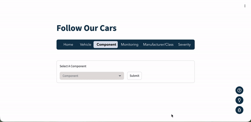 Component tab before redesign