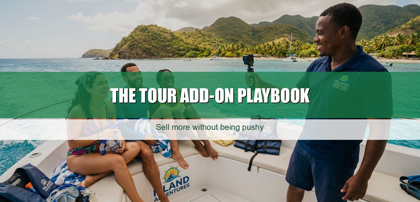 The Tour Add-On Playbook: Sell More, Not Pushy