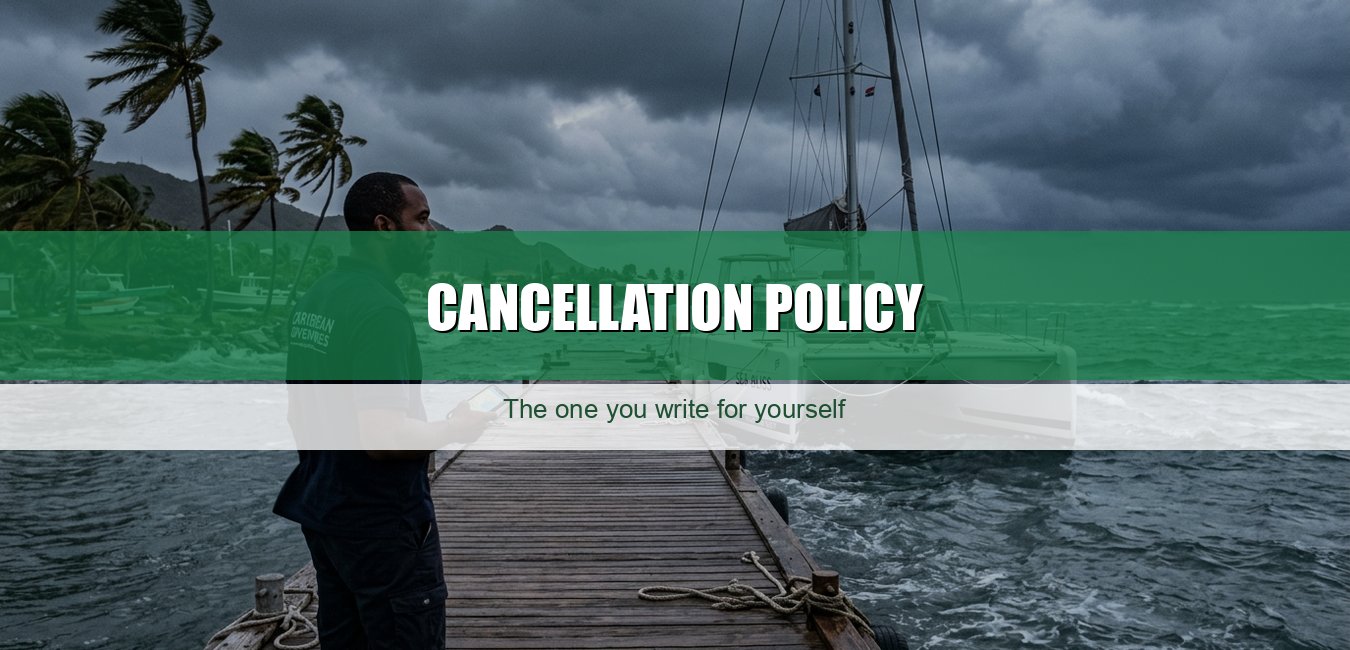 Cancellation policy: the one you write for yourself