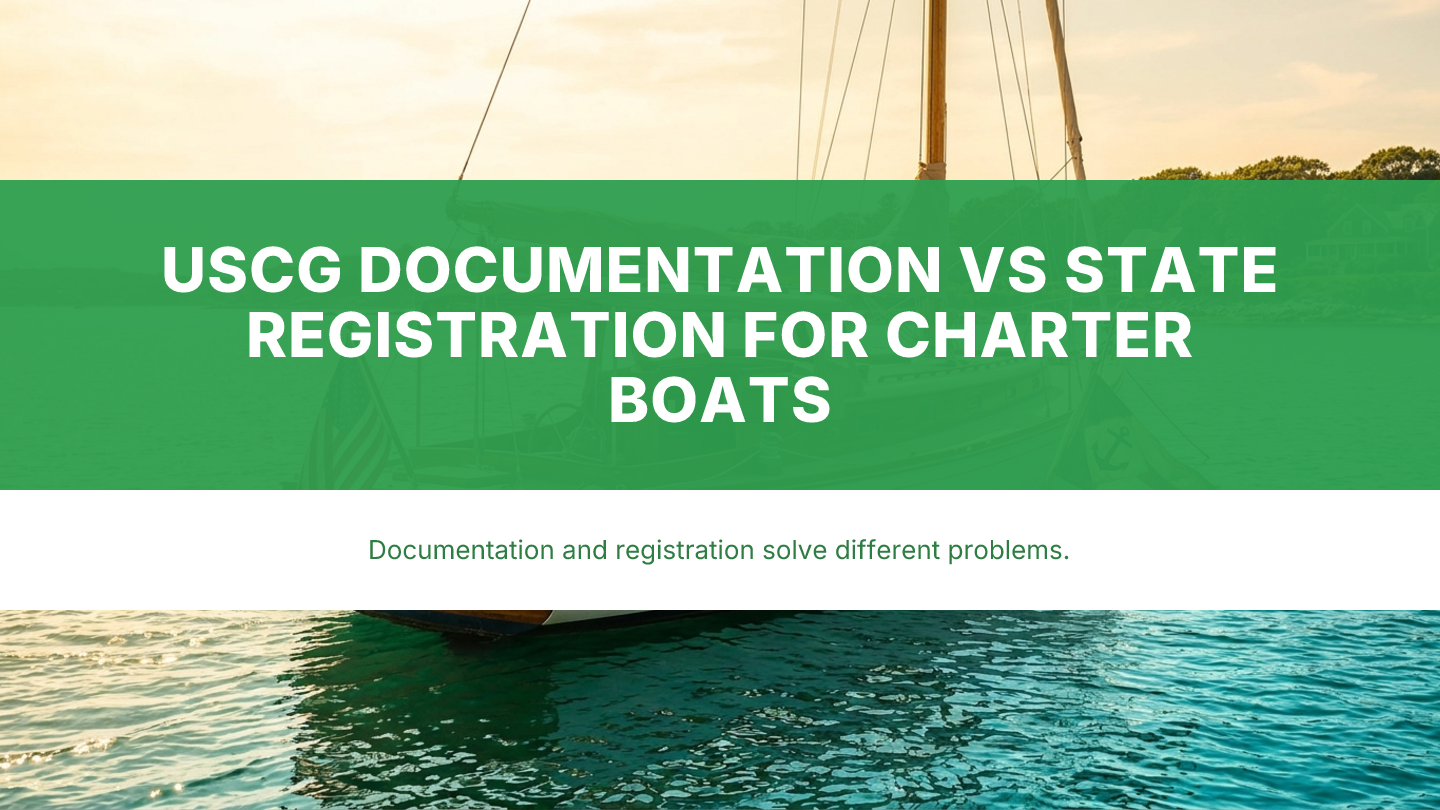 USCG Vessel Documentation vs State Registration: What Actually Changes for Charter Boats