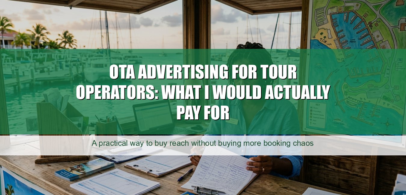 OTA Advertising for Tour Operators: What I Would Actually Pay For