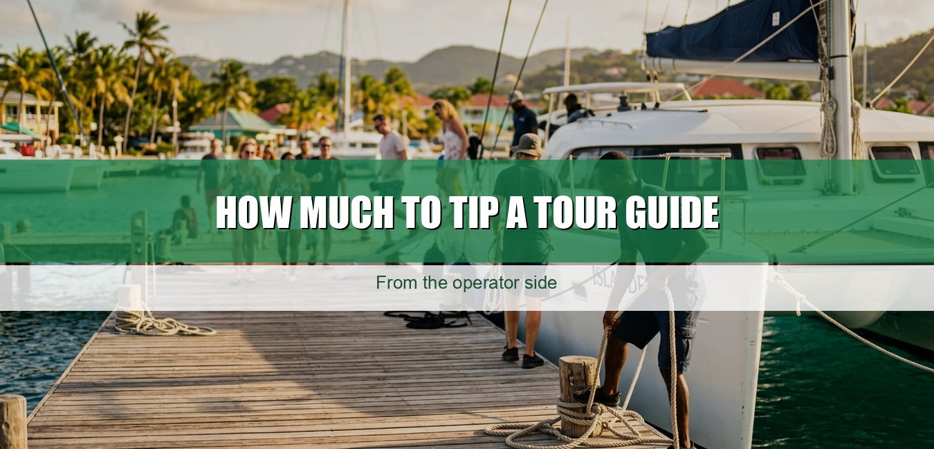 How much to tip a tour guide, from the operator side