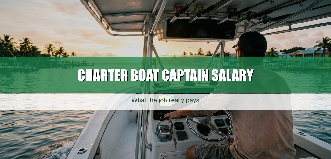 Charter boat captain salary: what the job really pays