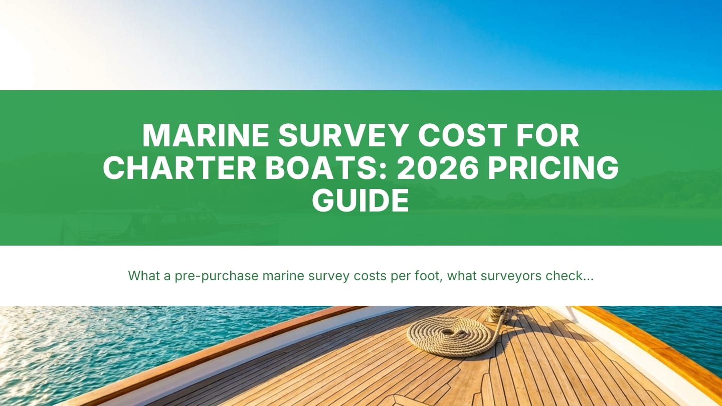 Pre-Purchase Marine Survey for a Charter Boat: What It Actually Costs (and What It Catches Before You're Stuck With It)