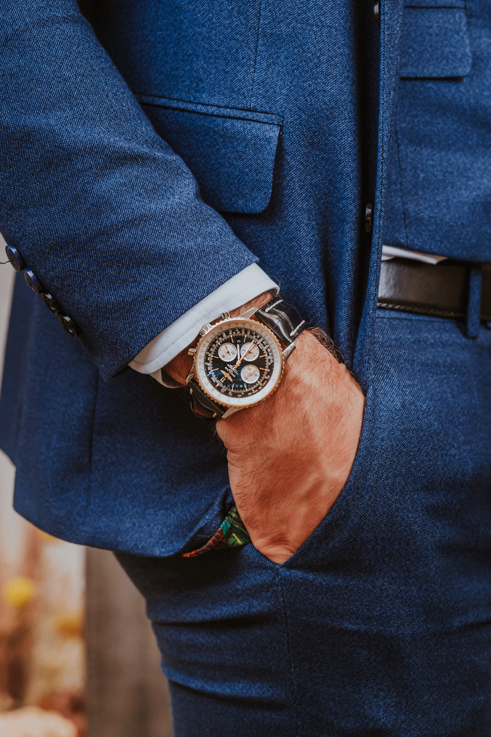 A close up of a fancy watch