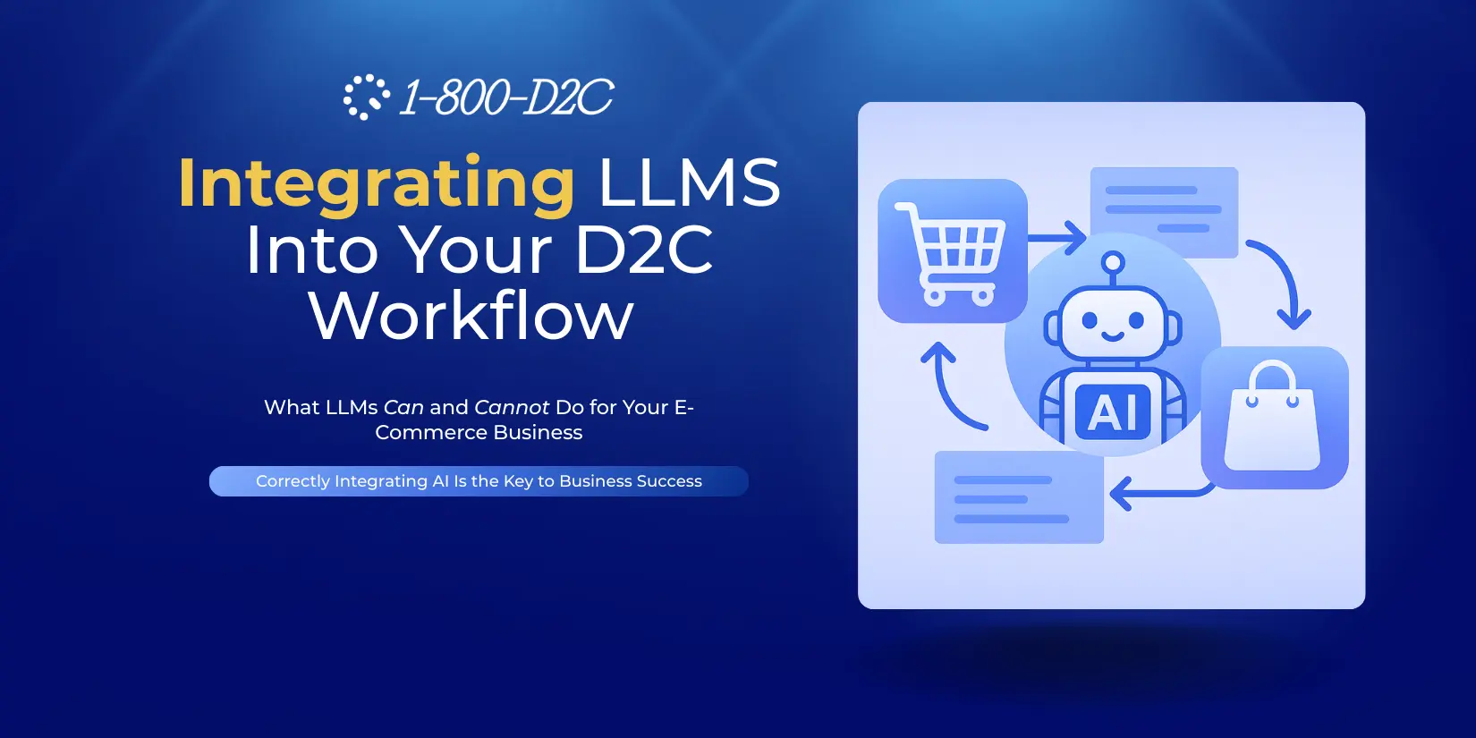 How to Use AI in Your DTC Tech Stack: Strengths, Limitations, and E-Commerce Applications with LLMs
