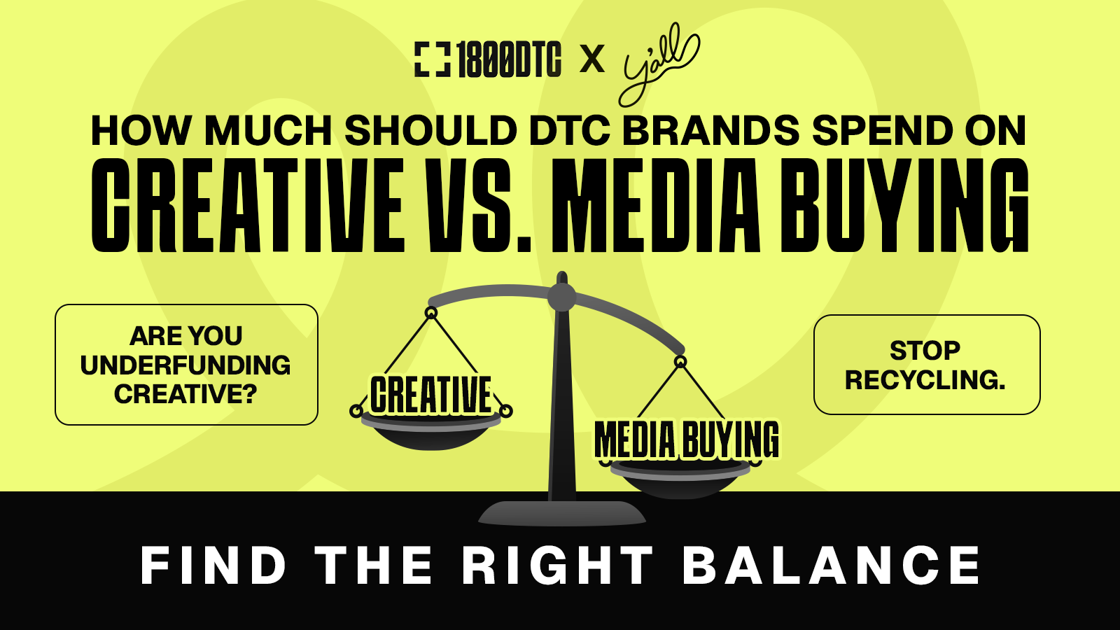 How Much Should DTC Brands Spend on Creative vs. Media Buying?