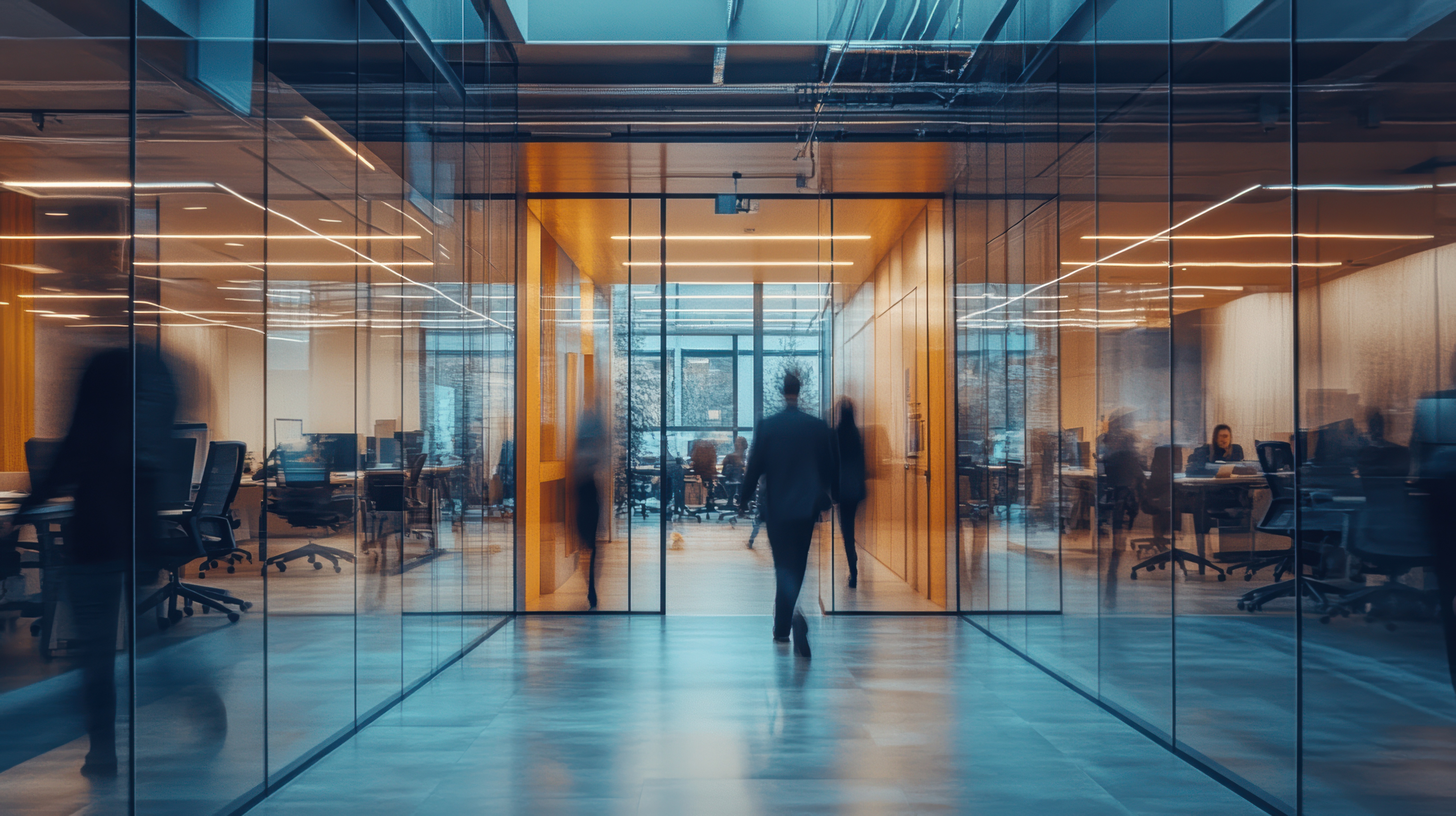 Man lacht in de camera