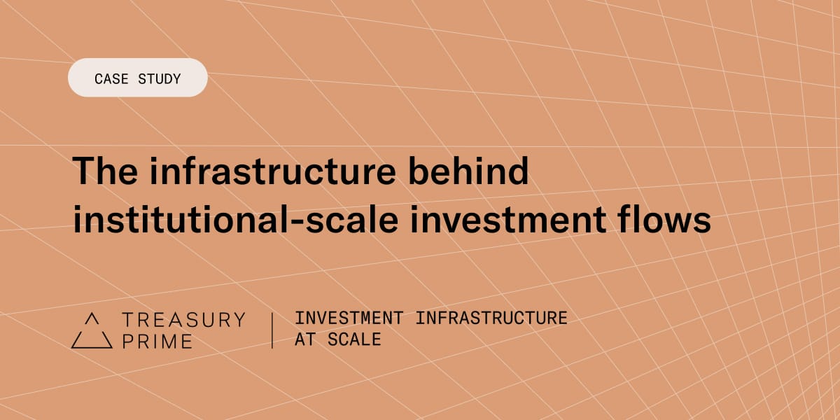 The infrastructure behind institutional-scale investment flows