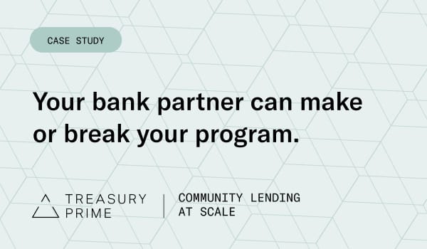 Your bank partner can make or break your program. Most platforms don't find that out until it's too late.