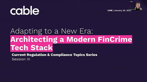 Architecting a Modern FinCrime Tech Stack